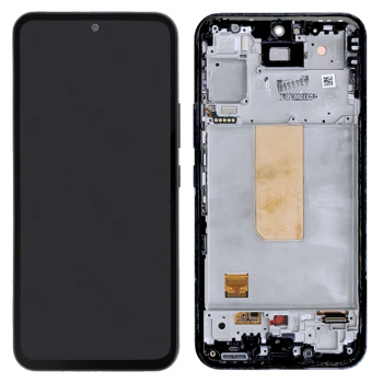 Дисплей Samsung A546 (SM-A546B, SM-A546B/DS) Galaxy A54 с сенсором (тачскрином) черный с рамкой Оригинал