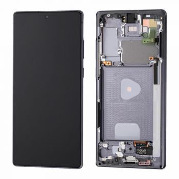 Дисплей Samsung N980, N981 (SM-N980F/DS, SM-N981B/DS) Galaxy Note 20 с сенсором (тачскрином) черный с рамкой OLED