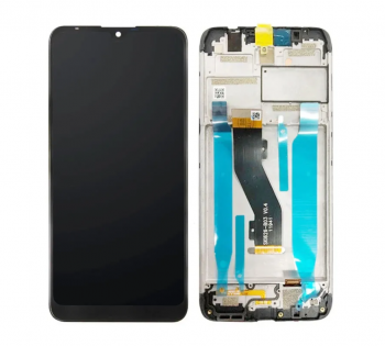 Дисплей Nokia 2.3 TA-1206, TA-1211, TA-1214, TA-1209 с сенсором (тачскрином) черный с рамкой