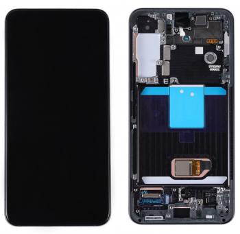 Дисплей Samsung S901 (SM-S901B, SM-S901B/DS) Galaxy S22 5G с сенсором (тачскрином) черный с рамкой Оригинал