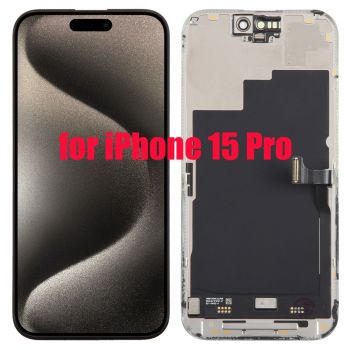 Дисплей Apple iPhone 15 Pro A2848, A3101, A3102, A3104 с сенсором (тачскрином) черный Оригинал