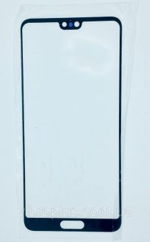 Стекло сенсорного экрана Huawei P20 чёрное Оригинал