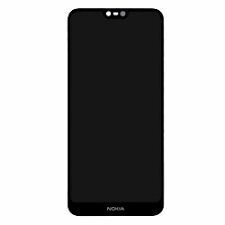 Стекло сенсорного экрана Nokia 7.1 черное Оригинал