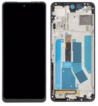 Дисплей Tecno Camon 19 CI6n с сенсором (тачскрином) черный с рамкой Оригинал