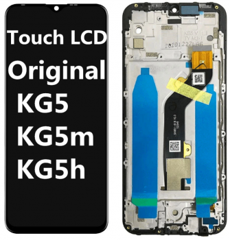 Дисплей Tecno Spark Go 2022 KG5, KG5h, KG5m с сенсором (тачскрином) черный с рамкой Оригинал