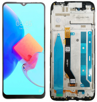 Дисплей Tecno Spark 8p KG7n с сенсором (тачскрином) черный с рамкой Оригинал