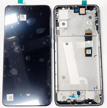 Дисплей Motorola XT2203, XT2203-1 Edge 30 с сенсором (тачскрином) черный с рамкой Оригинал